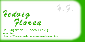 hedvig florea business card
